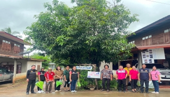 ลงพื้นที่สำรวจครัวเรือนเพื่อเตรียมความพร้อมและทำความเข้าใจในการติดตั้งถังขยะเปียกลดโลกร้อน